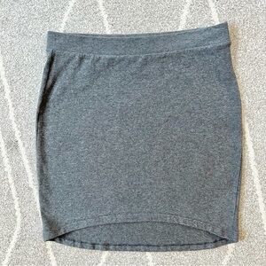 Gap Gray Stretch Pull-on High Low Hem Mini Pencil Skirt